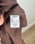 Buck Mason 100% Linen Cross Hatch Linen East End Tank Maxi Dress in Brown