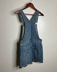 AG 100% Cotton Denim Overalls Shorts Distresssed Chewed Hem