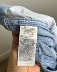 Madewell 100% Linen The Zoe Relaxed Straight Leg Pant in Sunfaded Blue