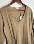 Michael Stars 100% Supima Cotton Slub Long Sleeve V - Neck T - Shirt