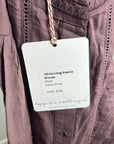 Ex - Voto 100% Cotton Plum Brown Long Sleeve Olivia Button Down Blouse