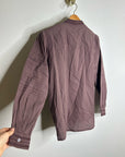 Ex - Voto 100% Cotton Plum Brown Long Sleeve Olivia Button Down Blouse