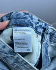 AG 100% Cotton Denim Clove Patched Two Tone Relaxed Vintage Straight Leg Jean