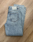 AG 100% Cotton Denim Clove Patched Two Tone Relaxed Vintage Straight Leg Jean