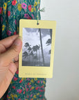 Trovata 100% Cotton Kristi Tiered Floral Button Down Short Sleeve Midi Dress