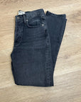 AGOLDE 100% Cotton Denim Fen High Rise Relaxed Tapered Leg Black Jean