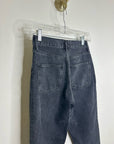 AGOLDE 100% Cotton Denim Fen High Rise Relaxed Tapered Leg Black Jean