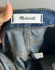Madewell 100% Cotton Dean Easy Straight Leg Rigid Jean in Greendale Wash
