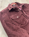 Roxy 100% Cotton 'Let it Go Cord' Button Down Corduroy Shirt Jacket