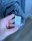 Rag & Bone 100% Cotton Striped Long Sleeve T- Shirt Dress