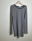 Rag & Bone 100% Cotton Striped Long Sleeve T- Shirt Dress