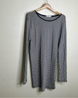 Rag & Bone 100% Cotton Striped Long Sleeve T- Shirt Dress
