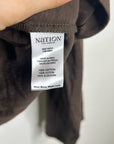 Nation LA 100% Cotton Rochelle Boat-Neck Sweater in Espresso Brown