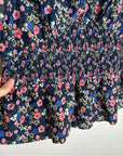 Trovata Paloma Cotton Silk Ruched Floral Blouse
