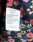 Trovata Paloma Cotton Silk Ruched Floral Blouse