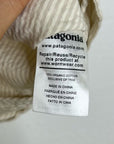 Patagonia 100% Organic Cotton Striped Neutral Tie Front Blouse