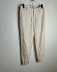 VINCE 100% Linen Cream Lightweight Jogger Style Trouser Pant