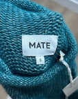 MATE The Label Luxe Alpaca Crewneck Pullover in Spruce