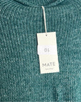 MATE The Label Luxe Alpaca Crewneck Pullover in Spruce