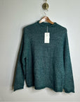 MATE The Label Luxe Alpaca Crewneck Pullover in Spruce