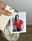 Nation LA 100% Cotton Emmy Cream Flutter Sleeve V - Neck Blouse Top