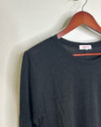 Goldie 100% Pima Cotton Lighweight Black Long Sleeve T - Shirt Top