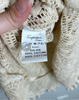 Temptation Positano 100% Cotton Cream Crochet Lace Tunic Mini Dress