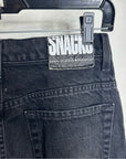 MOTHER Snacks 100% Cotton Black High Waisted Tapered Leg Jean