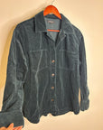 Madewell 100% Cotton Forest Green Wide Wale Corduroy Button Down Shirt Jacket