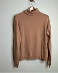 Velvet By Graham & Spencer 100% Cashmere Blush Pink Turtleneck Sweater