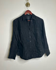 J. Crew x Baird McNutt 100% Irish Linen Garçon Classic Button-Up in Black