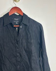 J. Crew x Baird McNutt 100% Irish Linen Garçon Classic Button-Up in Black