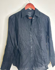 J. Crew x Baird McNutt 100% Irish Linen Garçon Classic Button-Up in Black