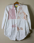 Anthropologie Maeve 100% Cotton Patchwork Paisley Tunic Button Down
