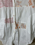 Anthropologie Maeve 100% Cotton Patchwork Paisley Tunic Button Down