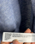 Eileen Fisher 100% Organic Linen Knit Textured Blue Open Cardigan Sweater