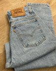 Vintage Levi's Orange Tab 100% Cotton Straight Tapered Leg High Waisted Jean