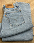 Vintage Levi's Orange Tab 100% Cotton Straight Tapered Leg High Waisted Jean