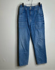 Veronica Beard 100% Cotton Arya Straight High Rise Pull Jean