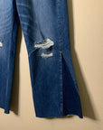 3x1 100% Cotton Two Tone Cropped Flare Jean