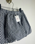 Aritzia Sunday Best 100% Cotton Bubble Hem Gingham Mini Skirt