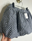 Aritzia Sunday Best 100% Cotton Bubble Hem Gingham Mini Skirt