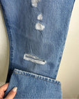 Levi’s Premium 100% Cotton 501 Distressed Straight Leg