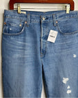 Levi’s Premium 100% Cotton 501 Distressed Straight Leg