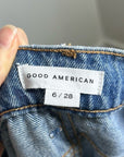 Good American 100% Cotton Good Standard Baggy Straight Leg Slouchy Jean
