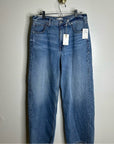 Good American 100% Cotton Good Standard Baggy Straight Leg Slouchy Jean