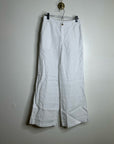 Madewell 100% Linen The Zoey Relaxed Wide Leg Pant in White