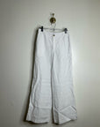 Madewell 100% Linen The Zoey Relaxed Wide Leg Pant in White