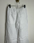 Madewell 100% Linen The Zoey Relaxed Wide Leg Pant in White