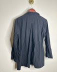 Eileen Fisher 100% Organic Cotton Popover Long Sleeve Tunic Long Sleeve Blouse